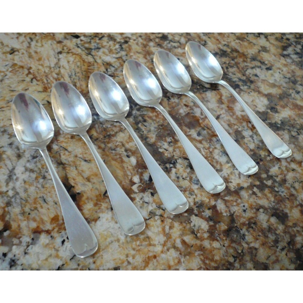Towle Antique 1880 Tipped 6 Sterling Silver 5'Oclock Teaspoons Coffee Spoons